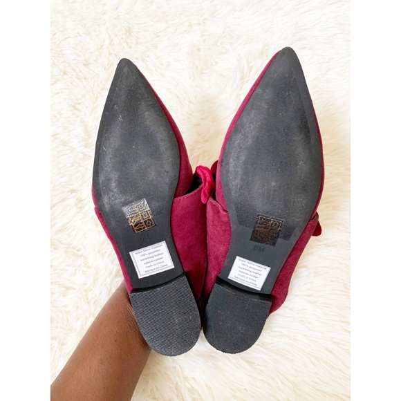 💃Anthro Jeffrey Campbell Charlin mule slides in burgundy red - Picture 8 of 9
